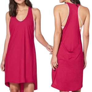 Lululemon Rejuvenate Dress Ruby Red Racerback, 8-10 Athleisure Performance